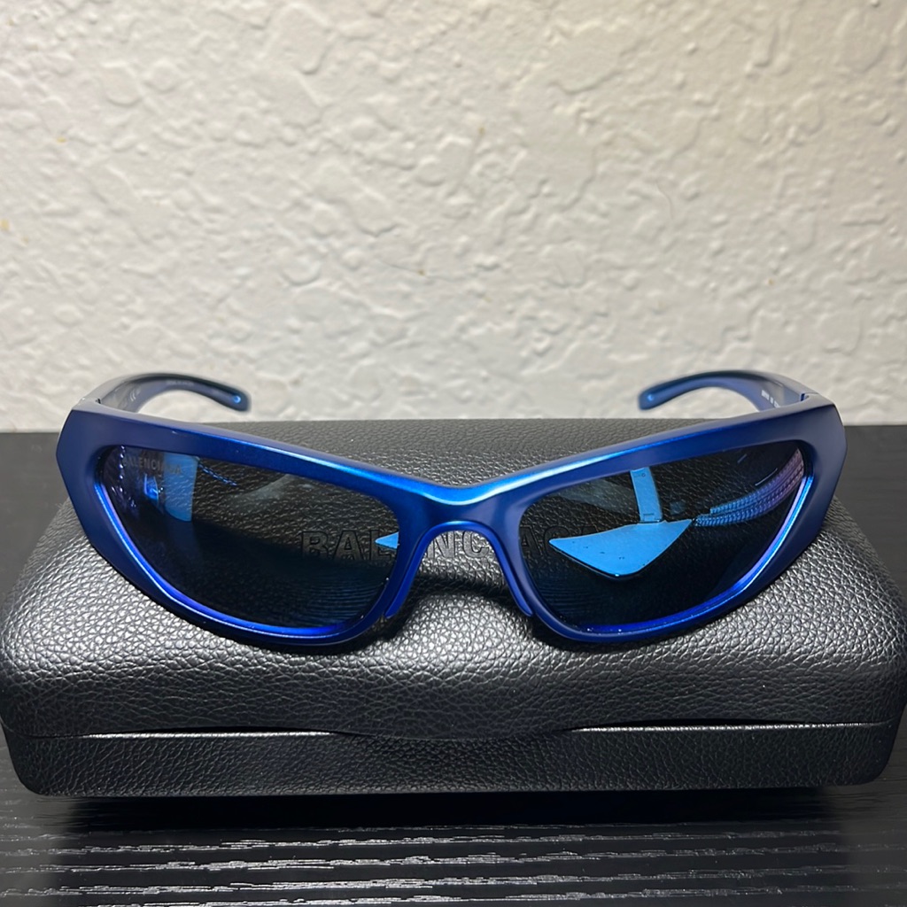 Balenciaga Runway Metal Sunglasses